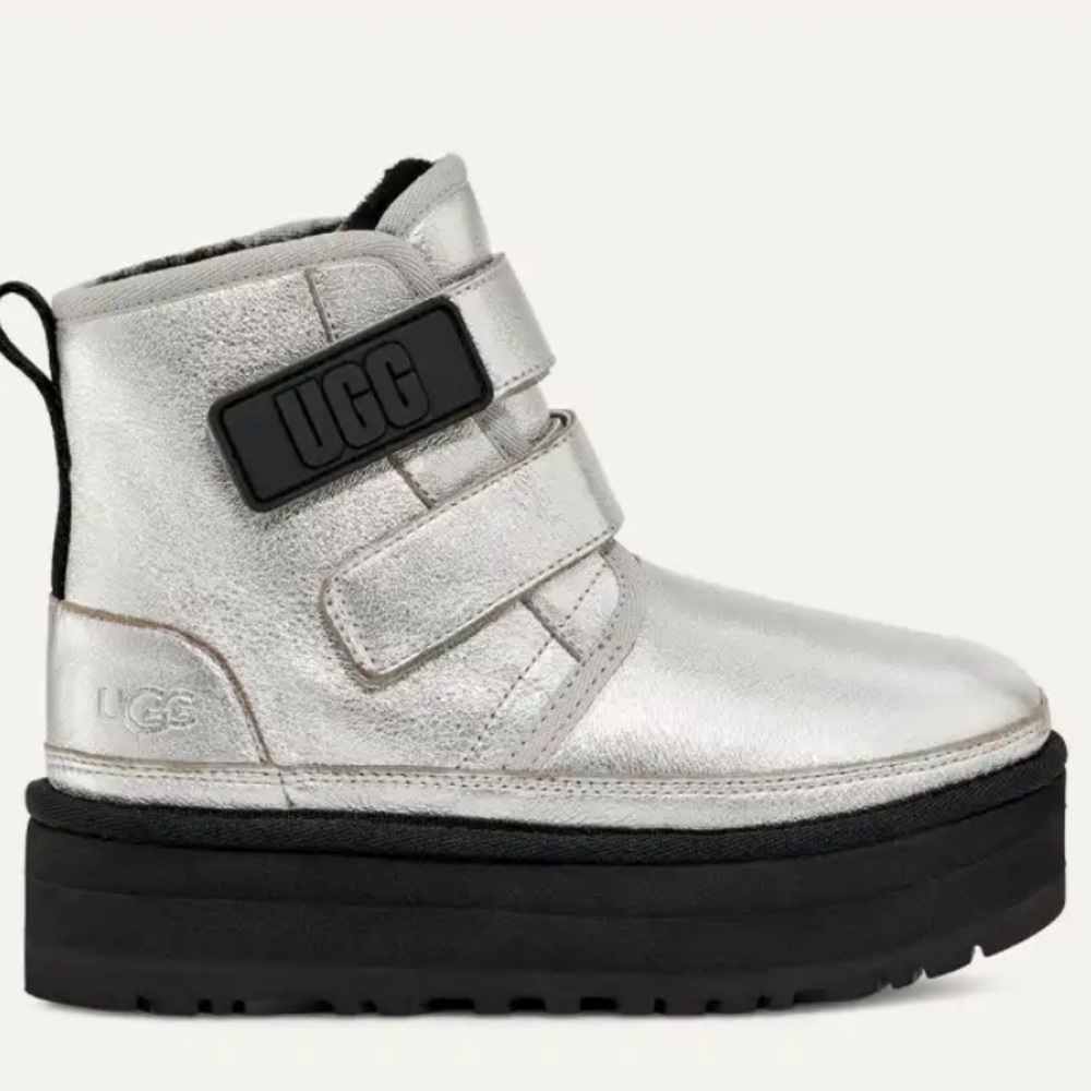 UGG Big Kids Neumel Platform Leather boots - Picture 13 of 14